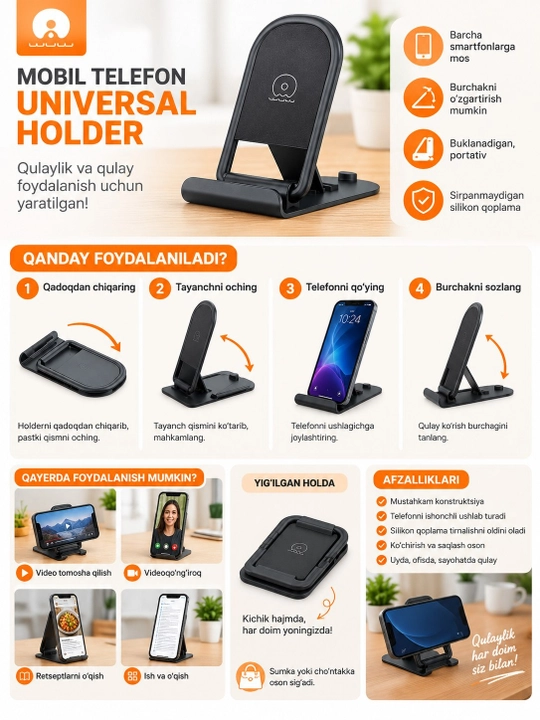 Telefon uchun holder - 