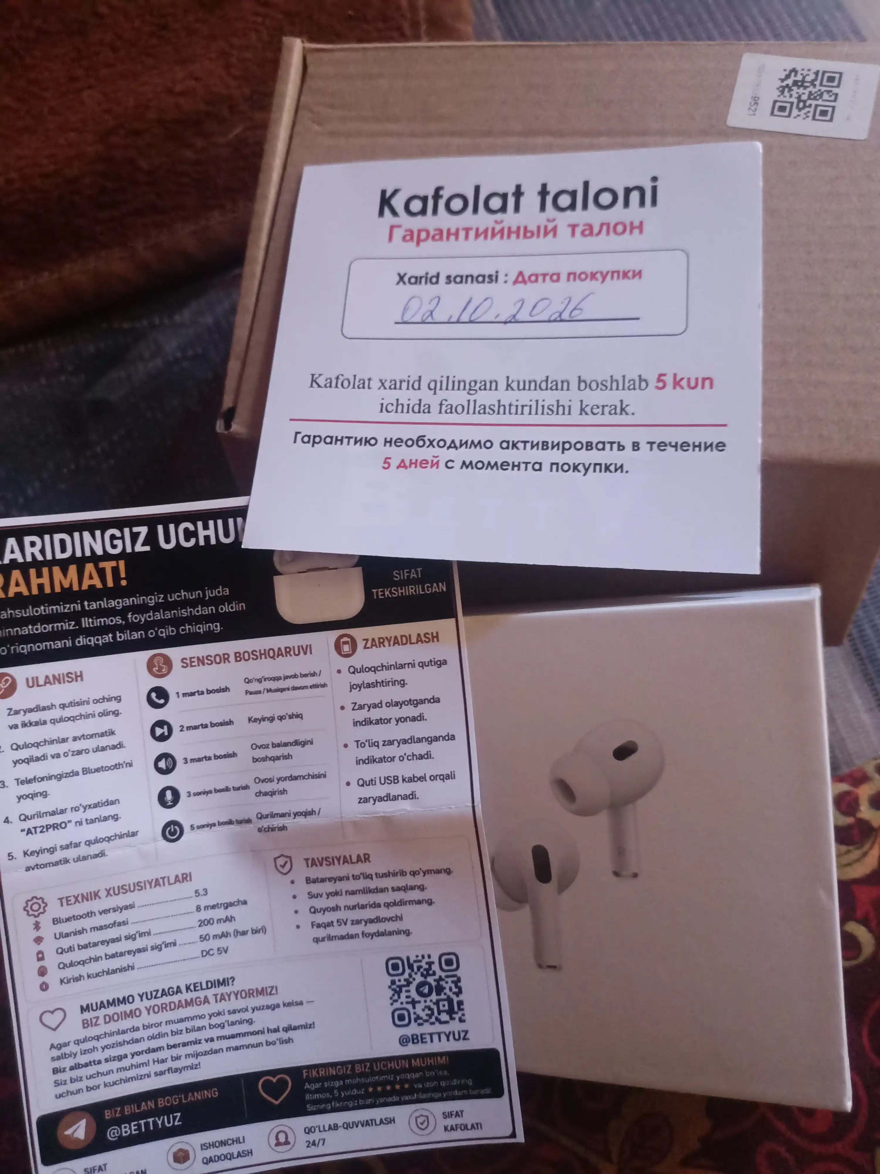 Android va IOS uchun Pods Pro2 simsiz quloqchinlari