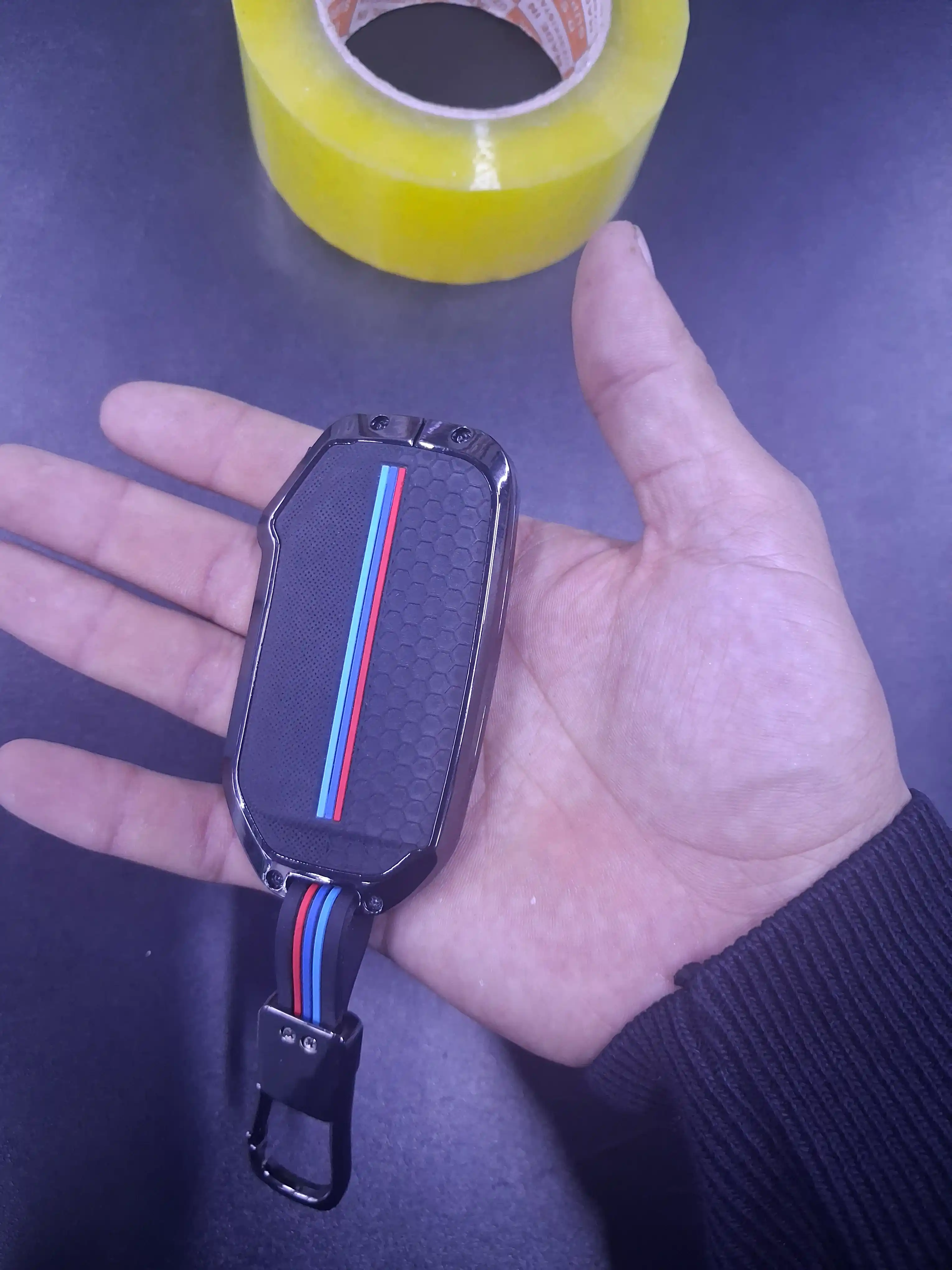 Чехол для ключа Kia K5, спортивный, силиконовый, с карабином