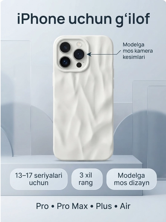 IPhone 13 seriyasi uchun himoya chexoli, 13 / 13 Pro / 13 Pro Max
