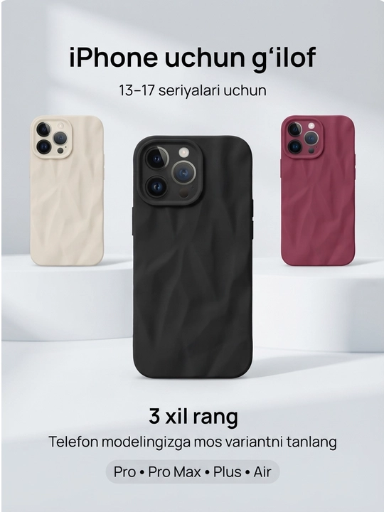 IPhone 13 seriyasi uchun himoya chexoli, 13 / 13 Pro / 13 Pro Max