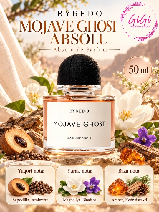 Byredo Mojave Ghost Absolu, Tobacco Mandarin, Blanche Absolu parfumlari  50ml - 
