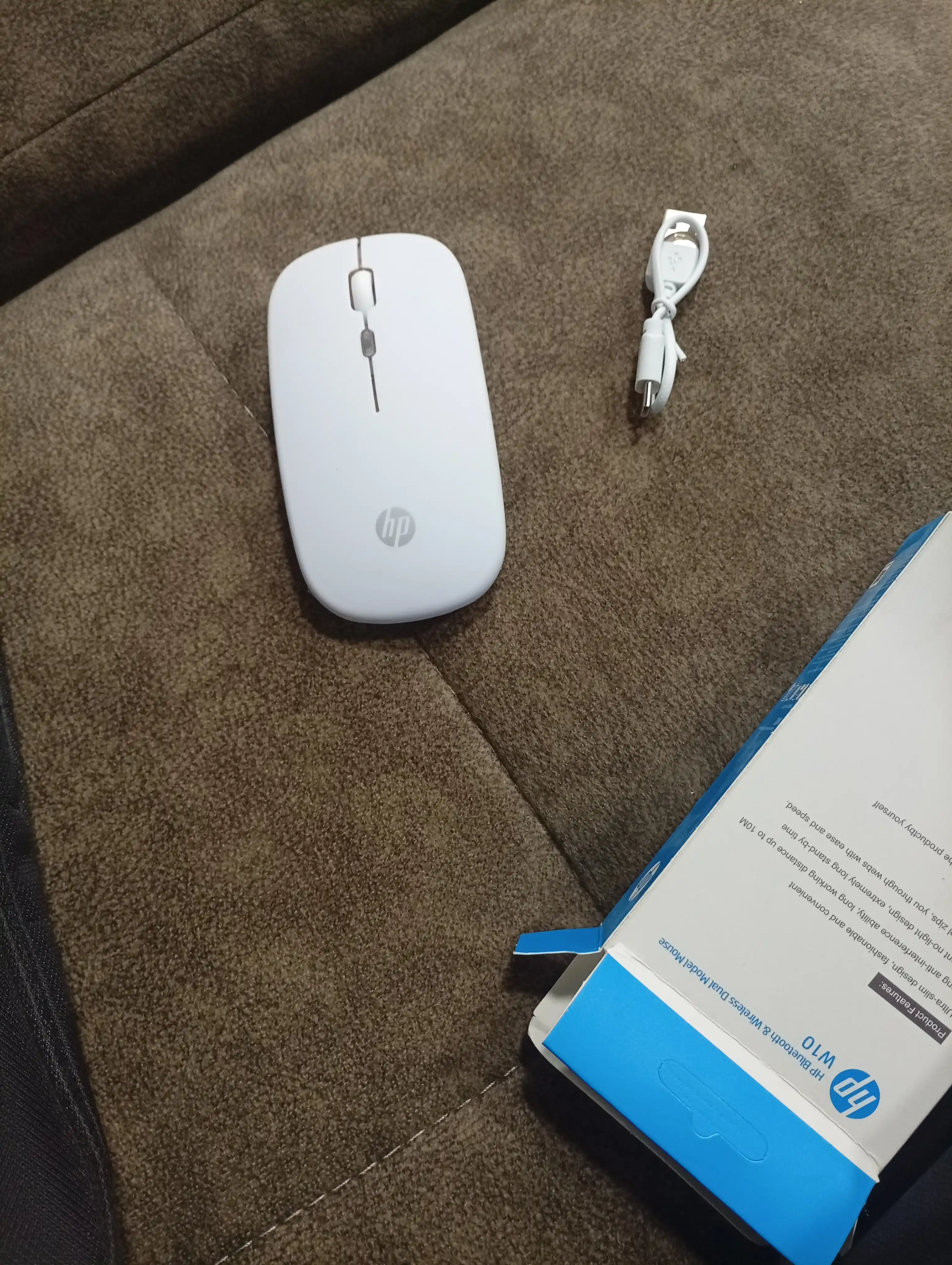W10 HP simsiz kompyuter sichqonchasi, shovqinsiz, RGB, Bluetooth