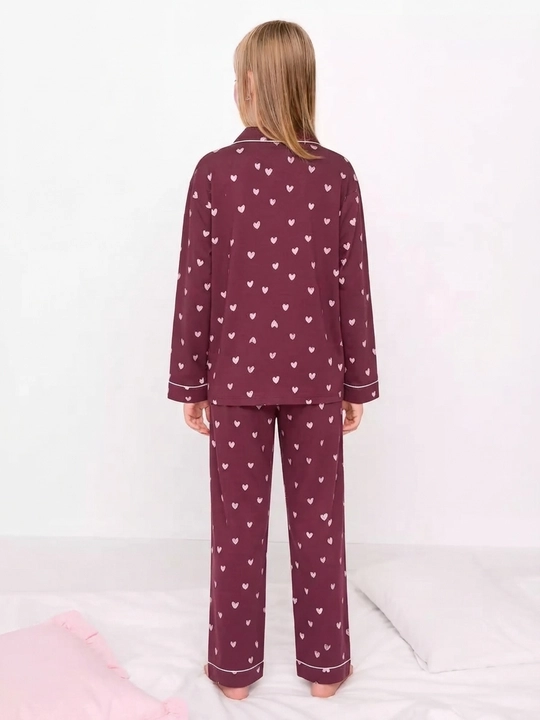 Qiz bola uchun pijama, qalin nachosli pijama, paxta NEO