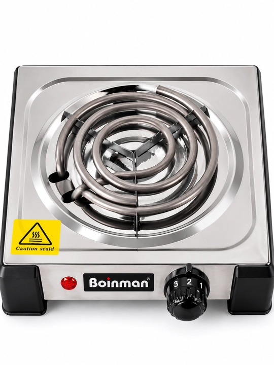 Elektr plita Boinman, 1 konforkali, spiral isitkichli, zanglamaydigan po‘lat