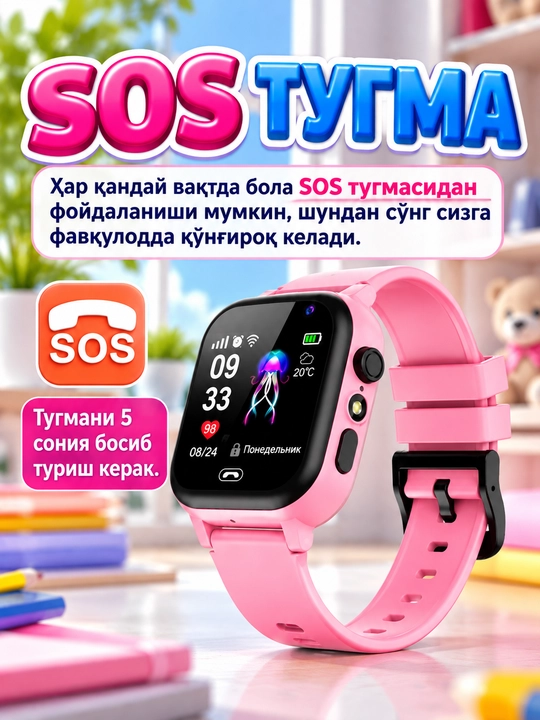 Детские смарт часы работают на SIM карте