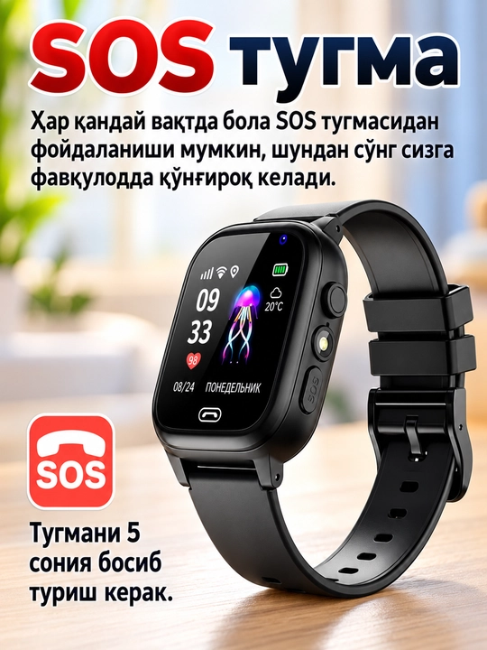 Детские смарт часы работают на SIM карте