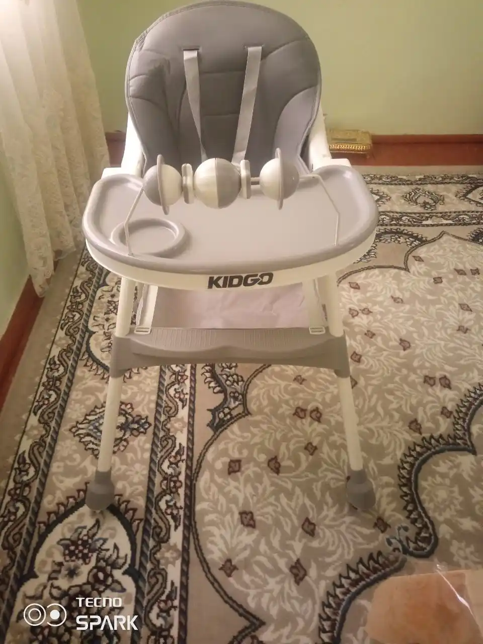 Стульчик для кормления FIDGO, складной, с подносом, до 20 кг