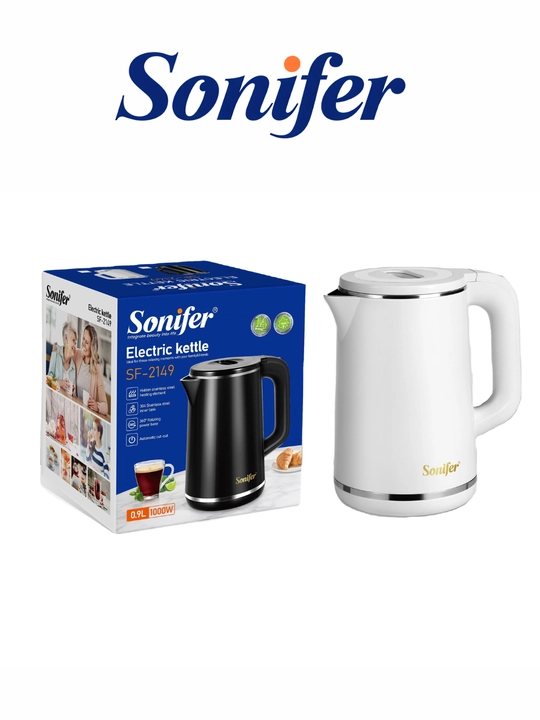 Elektr choynak Sonifer SF-2149, 0,9 litr, 1000 Vt, zanglamaydigan po‘lat