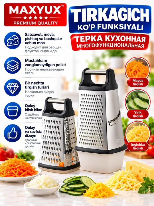 Многофункциональная кухонная тёрка - 