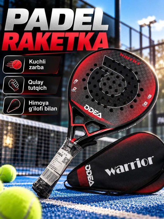 Professional padel-tennis raketkasi, karbonat qoplamali va EVA o'zakli - 