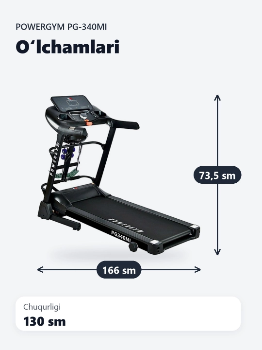 PowerGym PG-340Mi yugurish yo'lakchasi