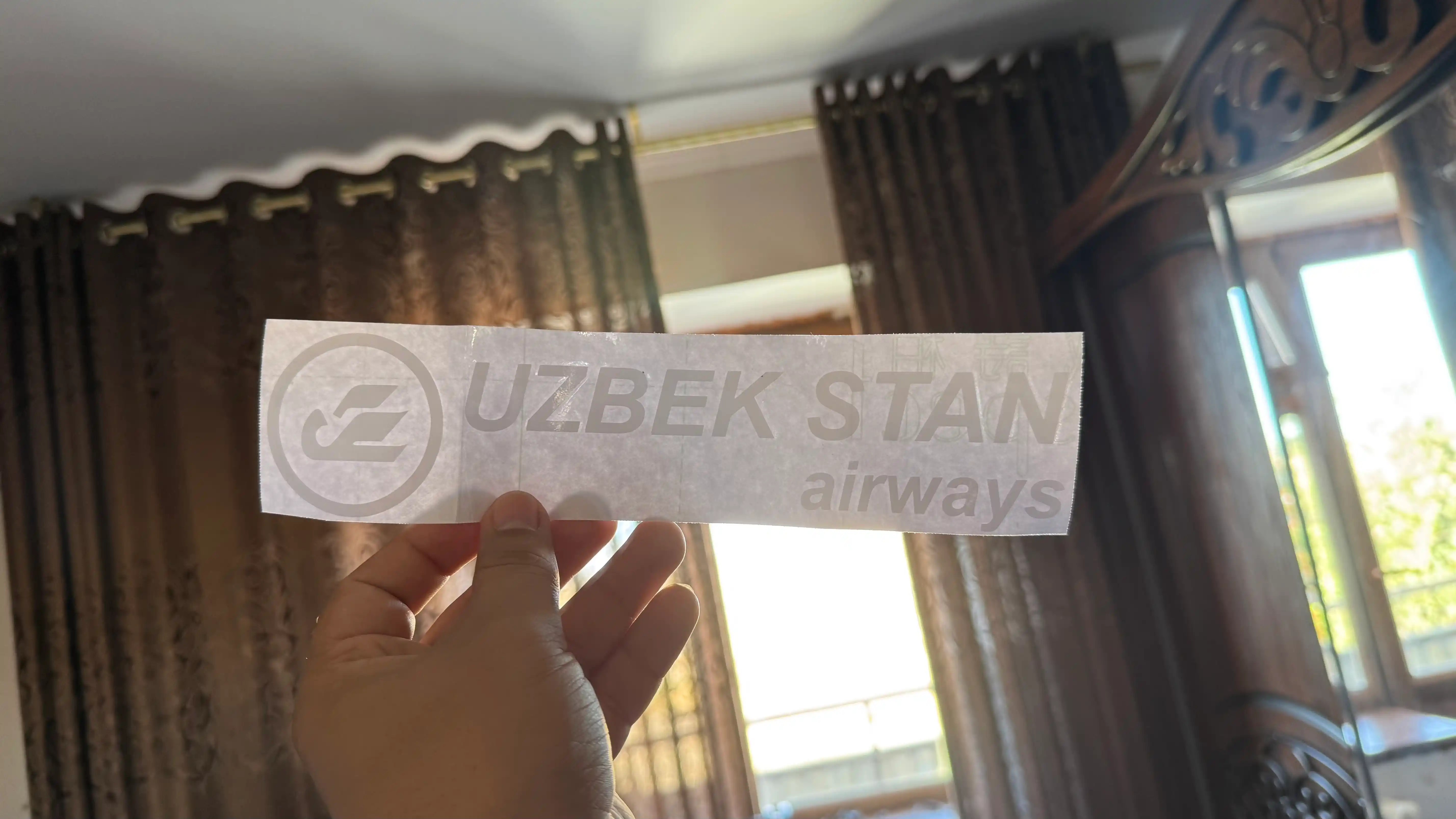 Наклейка Uzbekistan Airways — наклейка на автомобиль