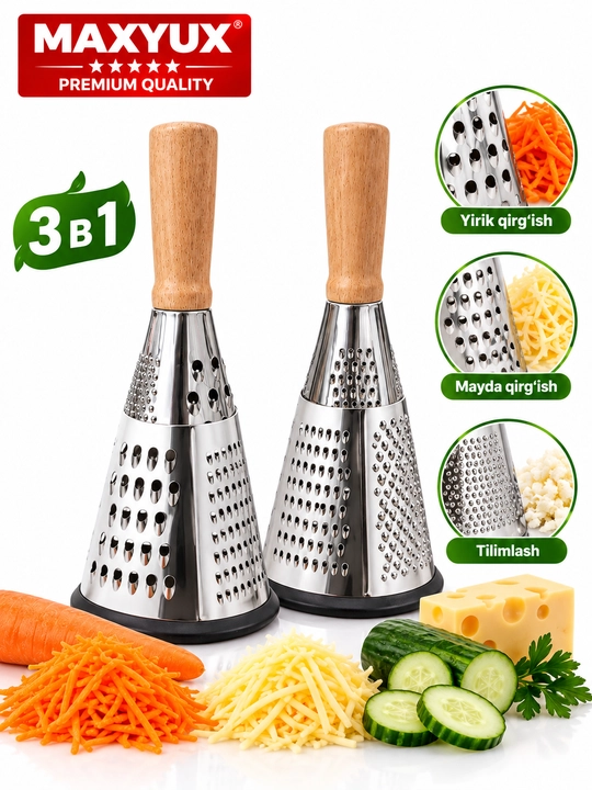 Многофункциональная кухонная тёрка — 3 в 1