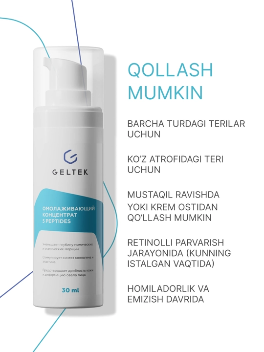 Yoshartiruvchi konsentrat 5 peptidlar Geltek