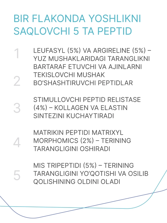 Yoshartiruvchi konsentrat 5 peptidlar Geltek