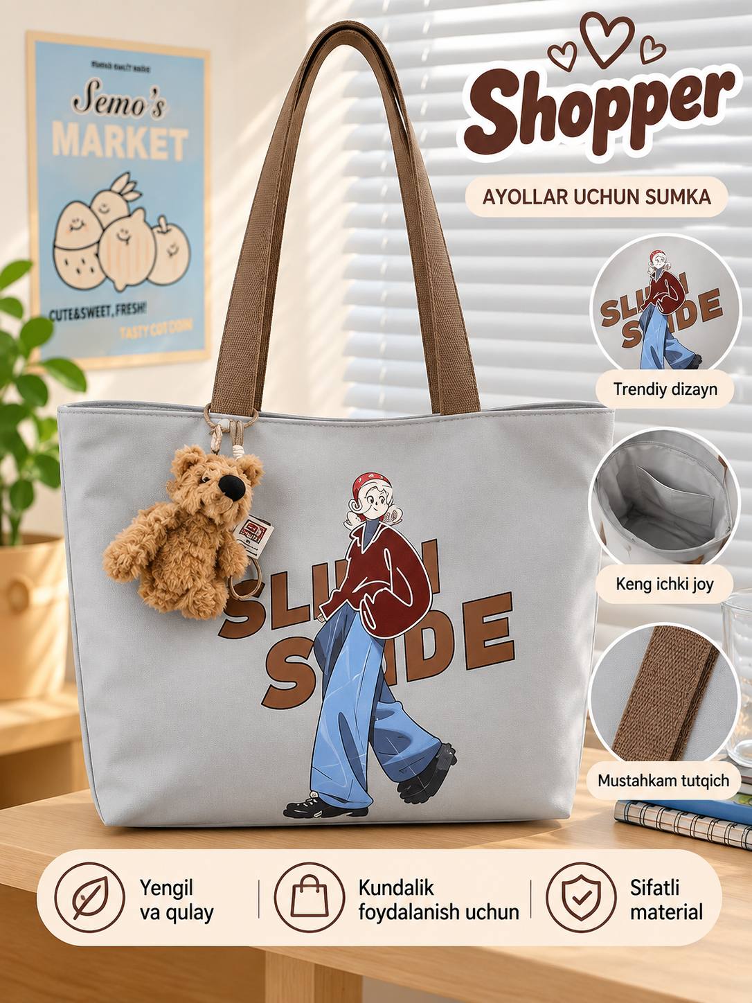 Ayollar shopper sumkasi - 