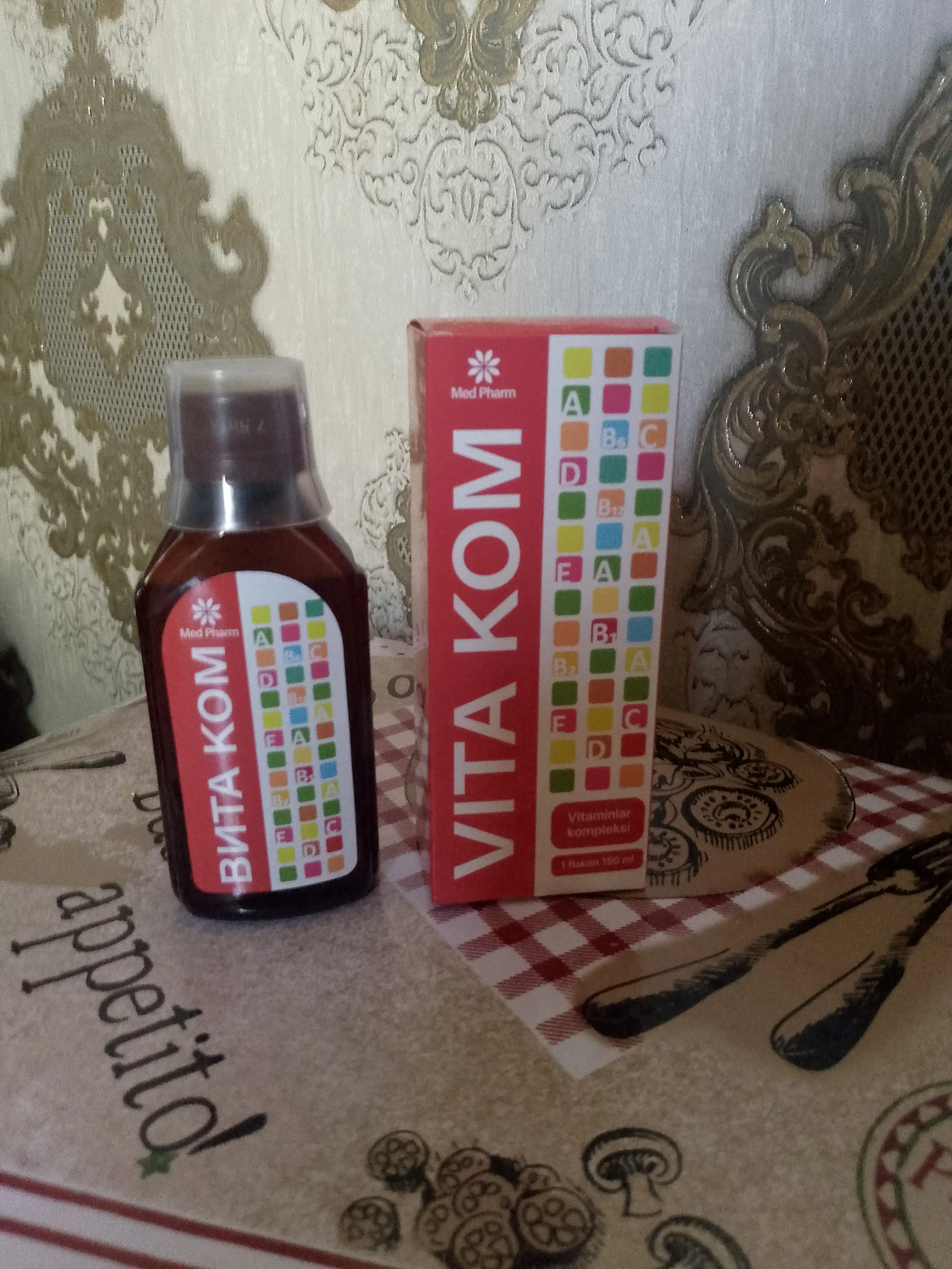 Vitakom vitaminli qiyomi, immunitetni mustahkamlovchi, quvvat beruvchi, tiklovchi, bolalar va kattalar uchun