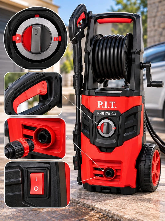 Минимойка,для дома, двора, автомобиля, P.I.T. PHR170-C3