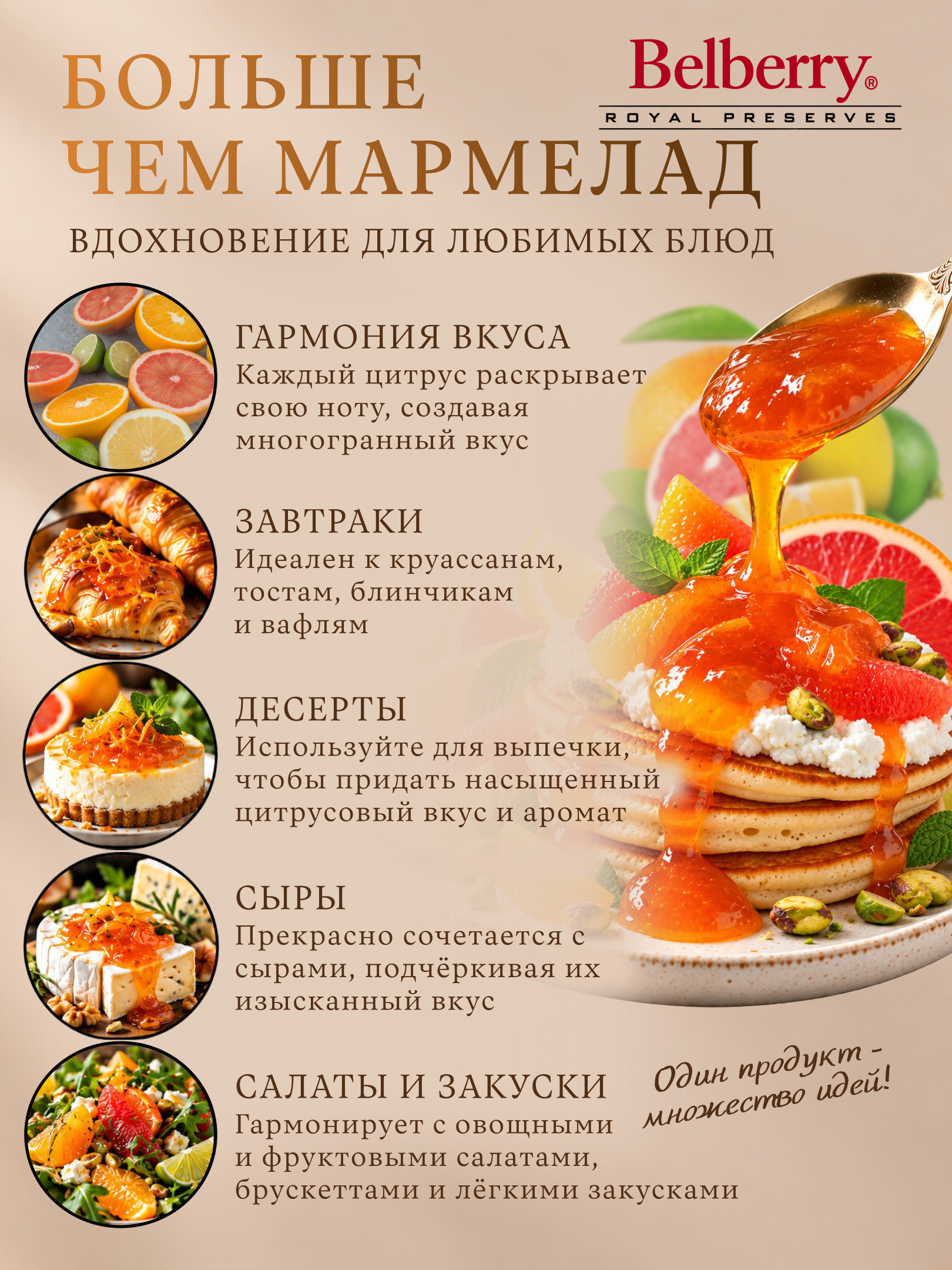 Мармелад Belberry 4 цитруса 215 г бельгийский