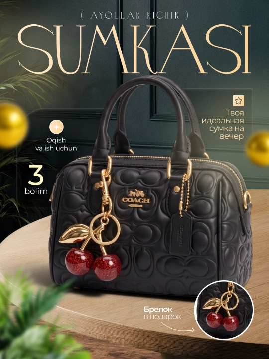 Ayollar uchun sumka, coach sumka - 