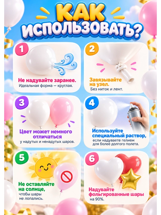 Воздушные шары, для праздника, разноцветные, 30 см, 25-50 шт