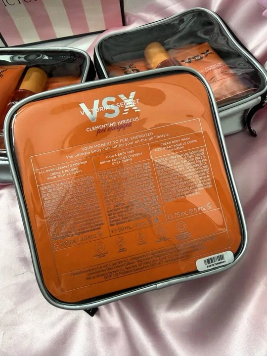 Victoria's Secret "Clementine va Hibiscus" sovg'a/sayohat uchun 3 ta mahsulot to'plami
