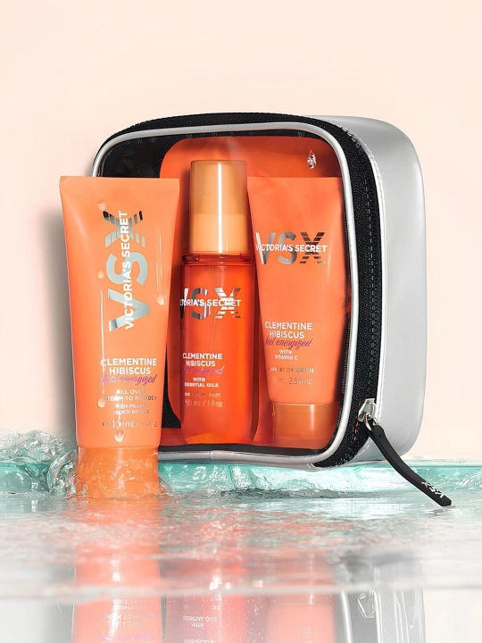 Victoria's Secret "Clementine va Hibiscus" sovg'a/sayohat uchun 3 ta mahsulot to'plami