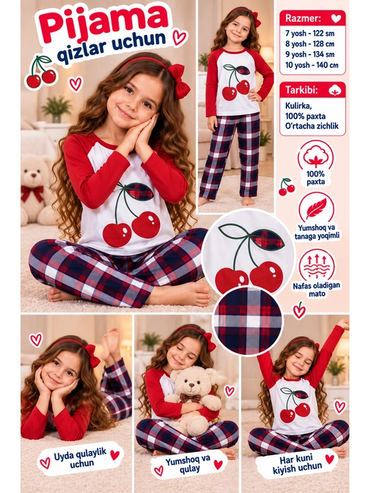 Qizlar uchun pijama