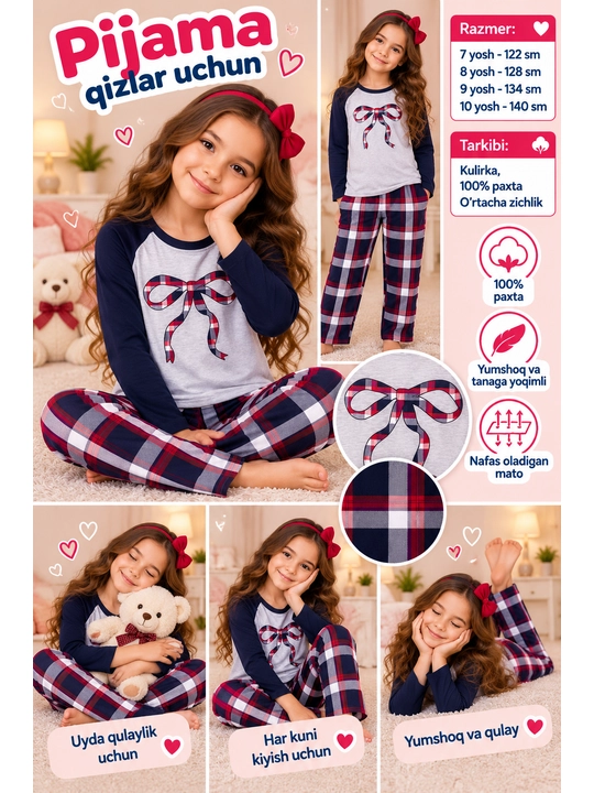 Qizlar uchun pijama