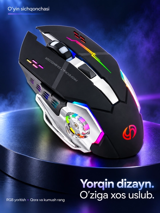 Simsiz RGB sichqoncha Bluetooth / USB