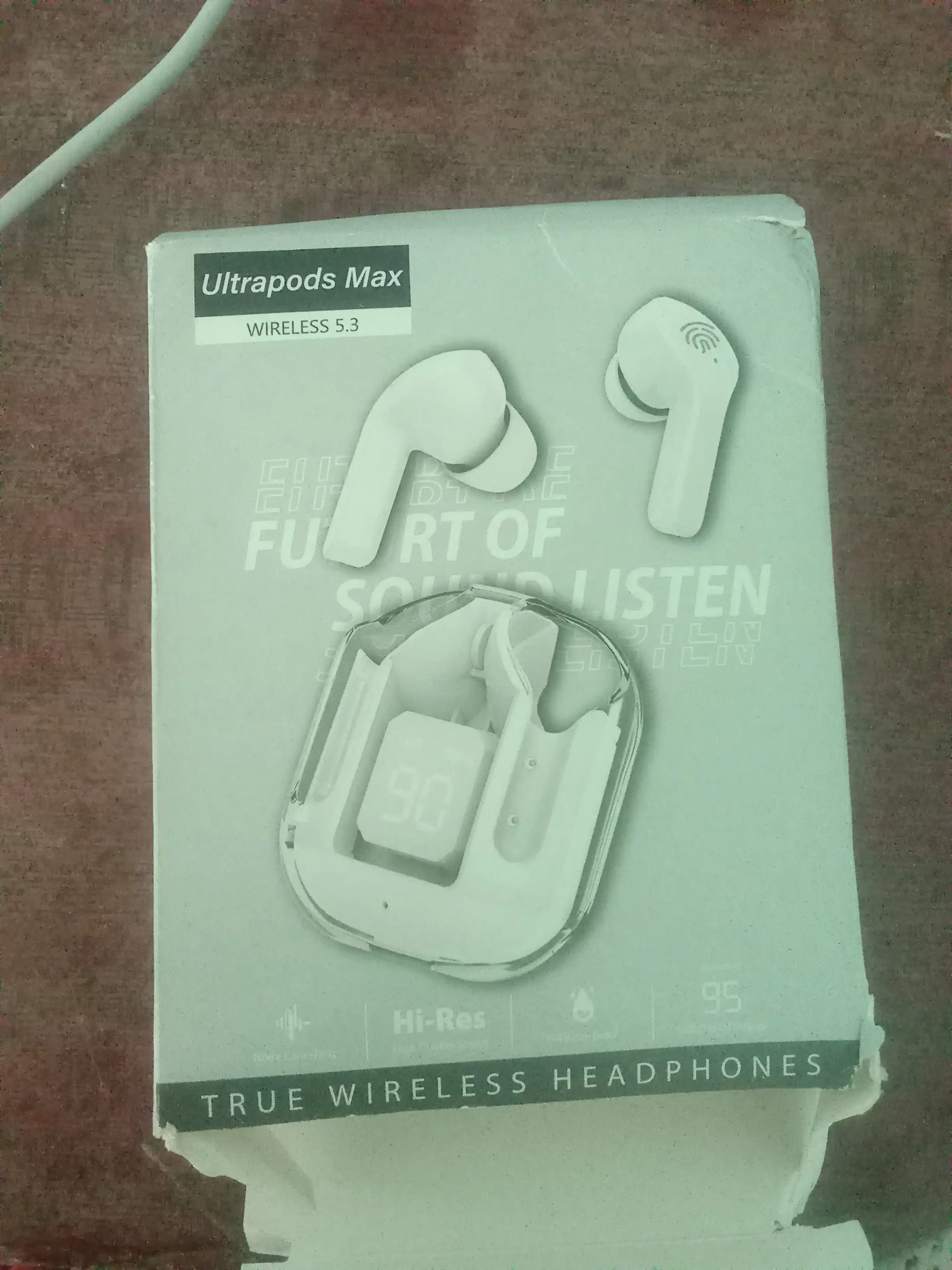 LEDdispleyvaTypeCquvvatlashqutisibilanjihozlangansimsizTWSAIBT Bluetooth 5.3 quloqchinlari