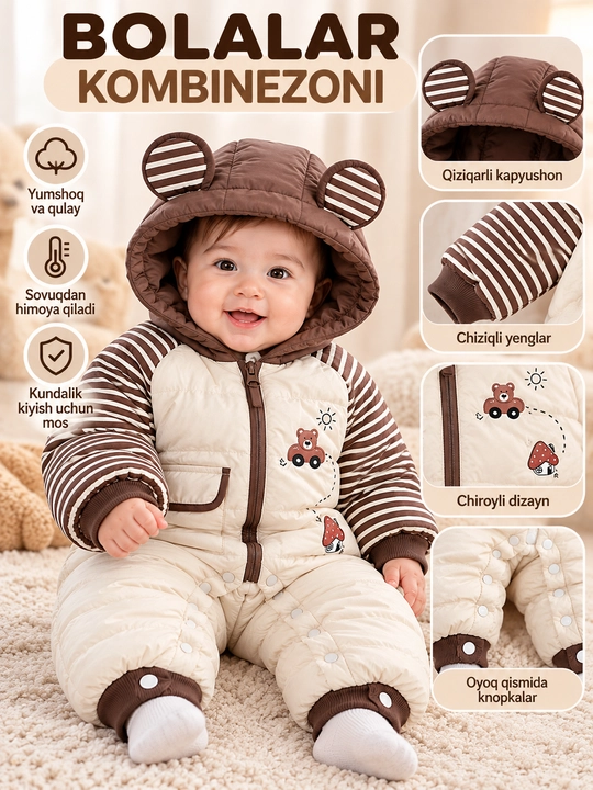 Комбинезоны для девочек и мальчиков