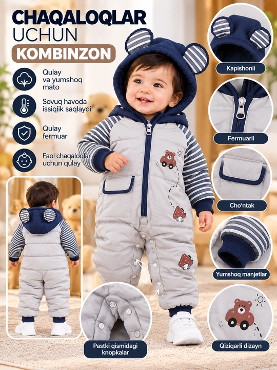 Qiz bola va o'g'il bolalar uchun kanbinzonlar - 