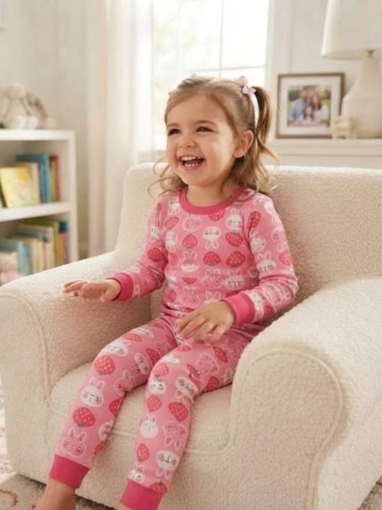 Uy kiyimi (pijama) qizchalar uchun quyocha va yurakchali