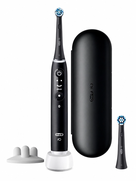 Электрическая зубная щётка Oral-B iO M6.1B6.2DK, 5 режимов, датчик давления, черная - 