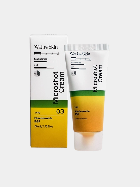Крем для лица Wati For Skin с ниацинамидом и EGF Microshot — 50 мл