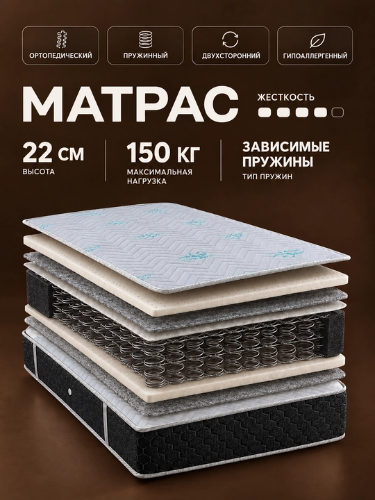 Ortopedik matras 22 sm