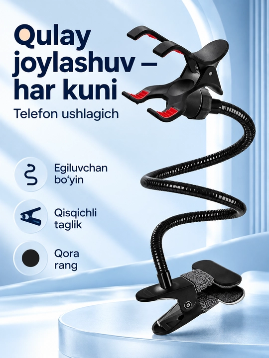 Avtomobil uchun universal telefon ushlagich, telefon tagligi