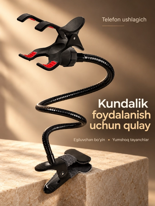 Avtomobil uchun universal telefon ushlagich, telefon tagligi - 