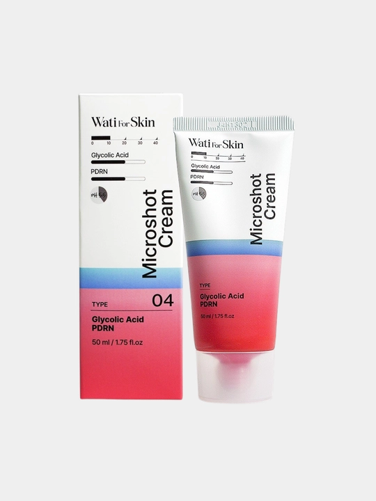 Крем для лица Wati For Skin с гликолевой кислотой и микрочастицами PDRN — 50 мл