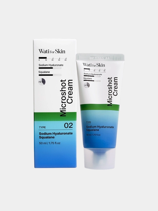 Wati For Skin Hyaluronic Squalane Micro Spicule namlantiruvchi va yumshatuvchi krem 50 ml