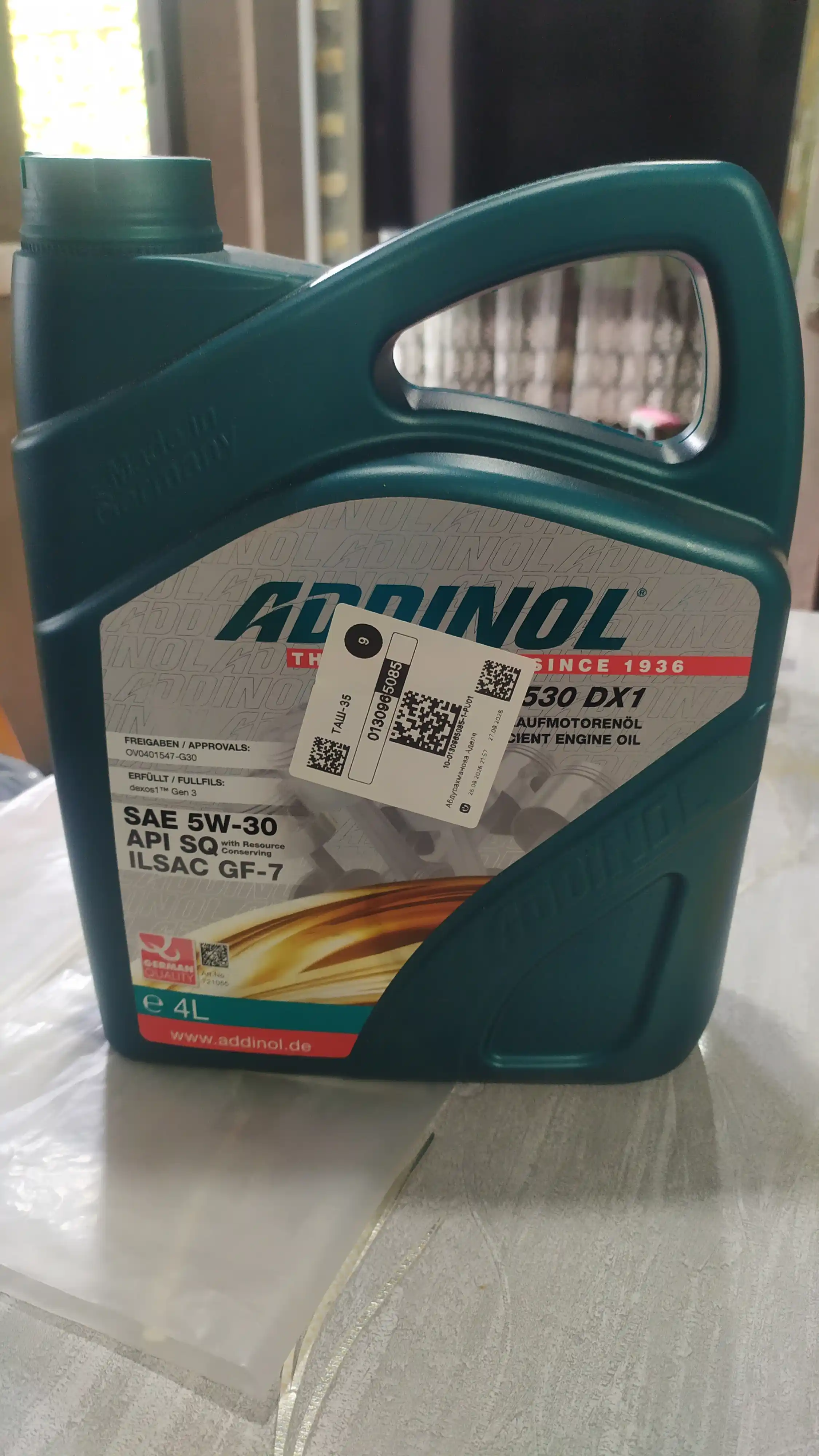 Sintetik motor moyi Addinol Premium 5W-30 Dexos1