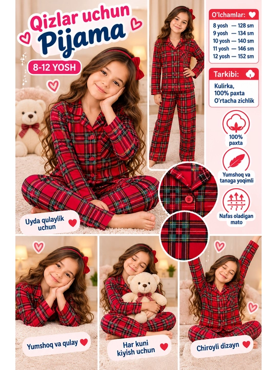 Qizlar uchun pijama - 