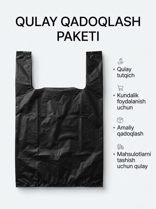 Paket  donali qadoqlash paketlari 30x50 sm, mustahkam sellofan, 5 kg gacha. 50  dona