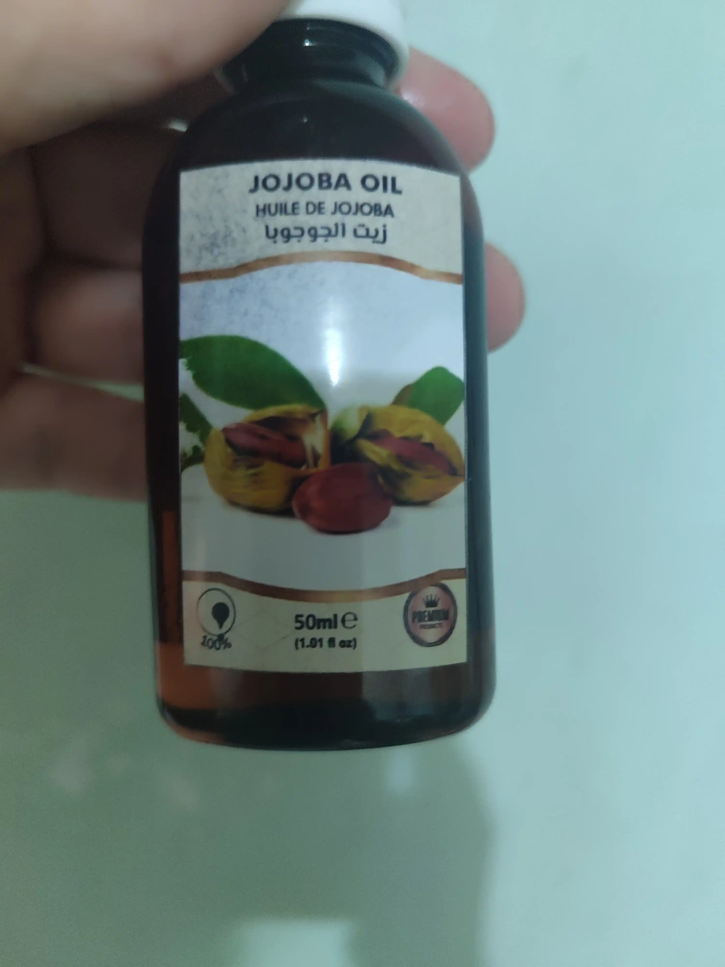 Jojoba kosmetik yog'i, 50 ml. Terini namlash va oziqlashtirish uchun yog'