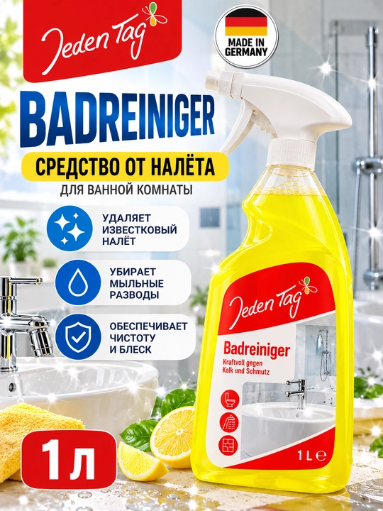 Vanna xonasidagi ohak qatlamini ketkazish vositasi Jeden Tag Badreiniger, 1 l - 