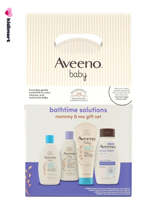 Aveeno Baby Bathtime Solutions, «Ona va chaqaloq» sovg‘a to‘plami, 4 dona - 