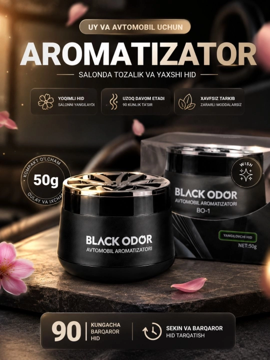 Uy va avtomobil uchun yoqimli hid tarqatuvchi aromatizator - 