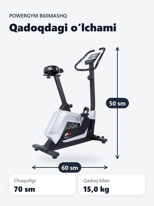 PowerGym B60 mashq velosipedi